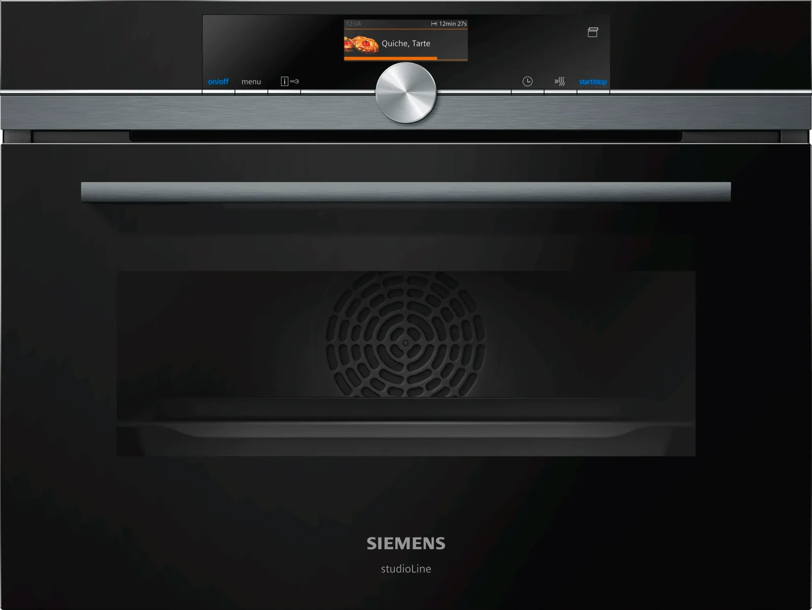 iQ700 Built-in compact oven with steam function 60 x 45 cm Black