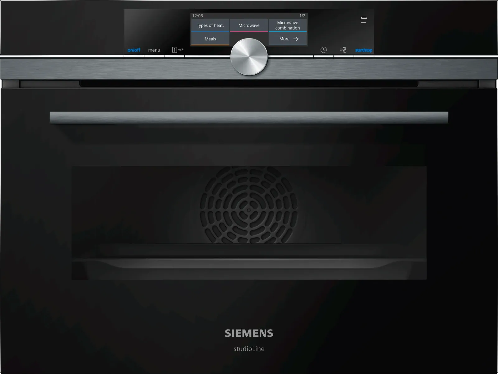 iQ700 Compacte oven met magnetron en added steam 60 x 45 cm Zwart