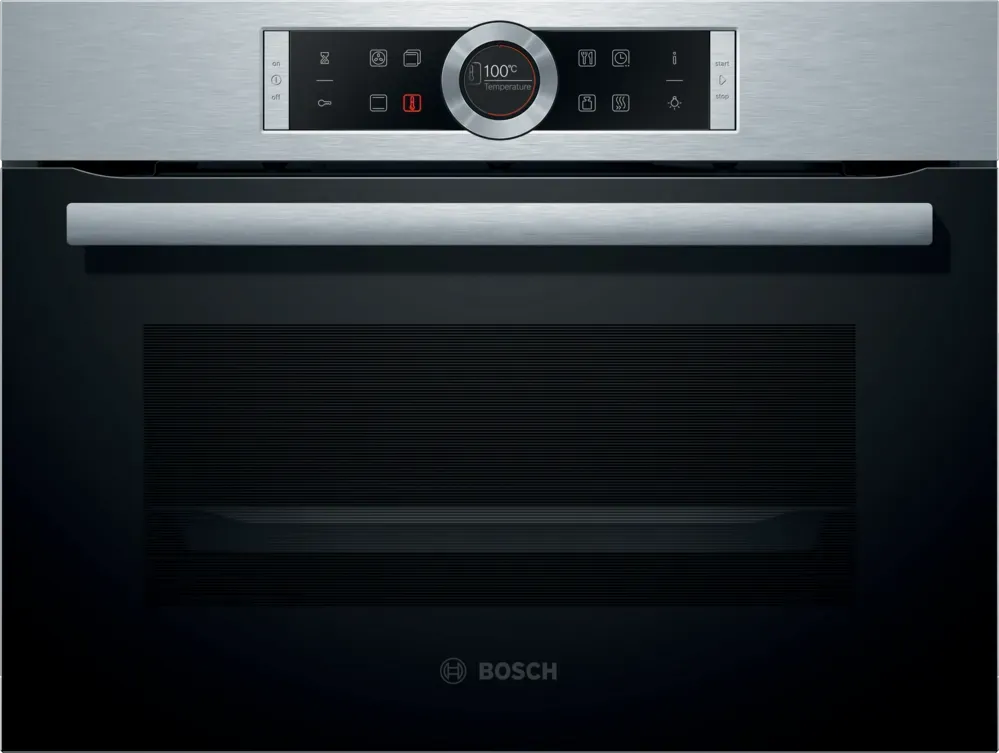 Serie 8 Bosch Compacte oven 60 x 45 cm RVS